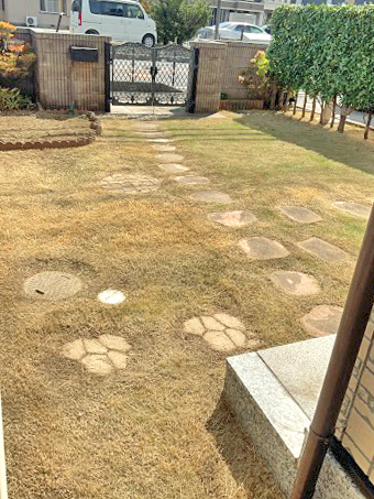 生垣のお手入れ、除草・草むしりAfter