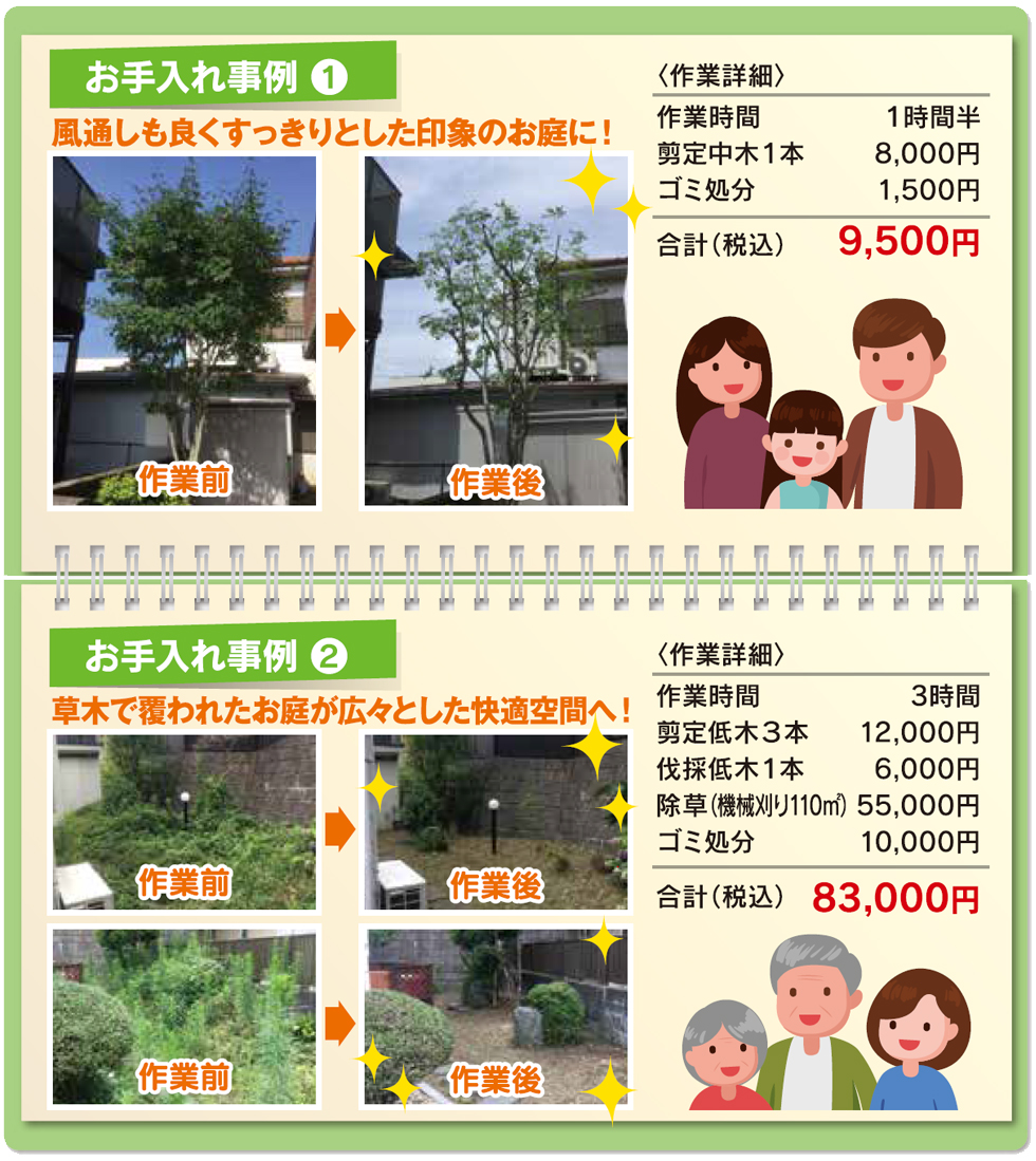 神奈川県の植木屋,作業事例